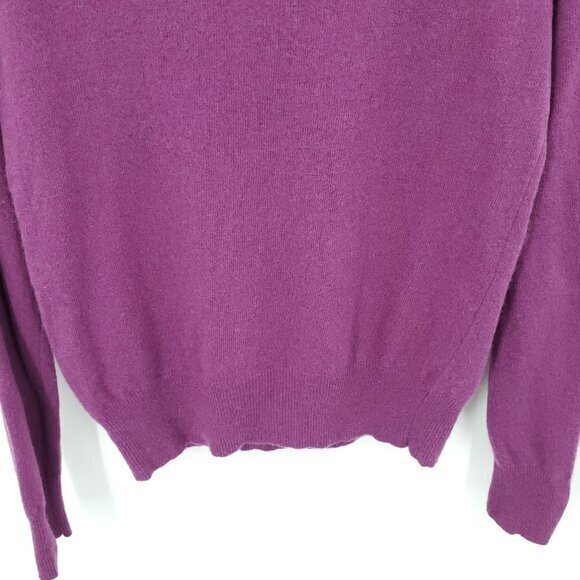 VTG 90s Fenn Wright Manson 100% Cashmere Turtleneck Sweater 40/M Purple - Picture 13 of 16